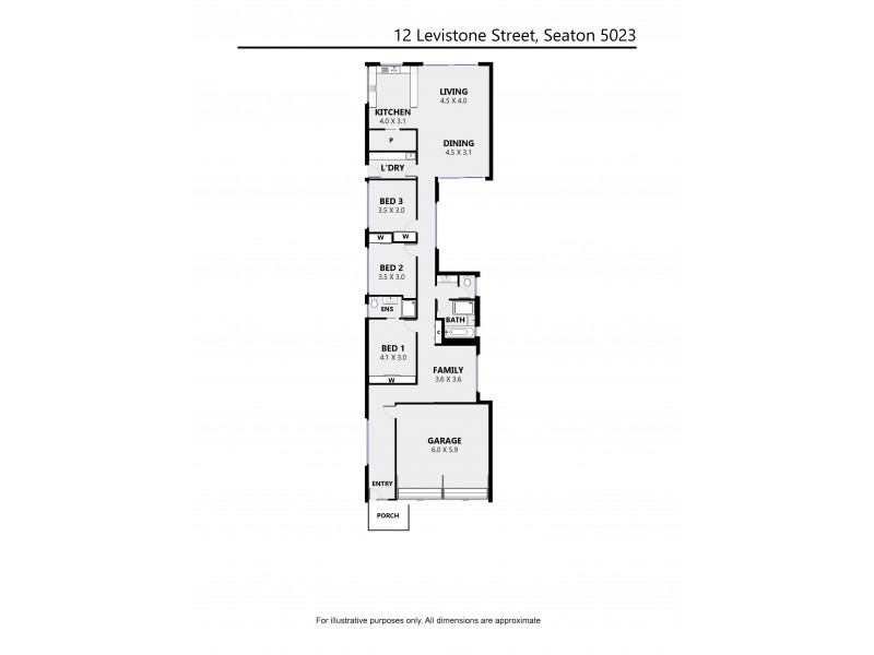 12 Levistone Street, Seaton SA 5023 Floorplan