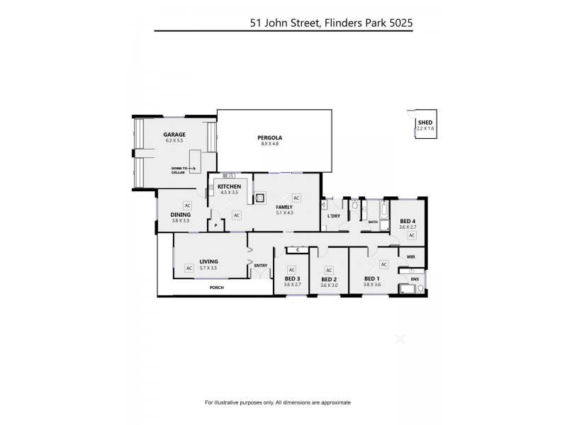 51 JOHN STREET, Flinders Park SA 5025 Floorplan
