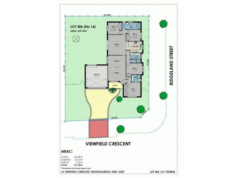 16 Viewfield Crescent, Woongarrah NSW 2259 Floorplan