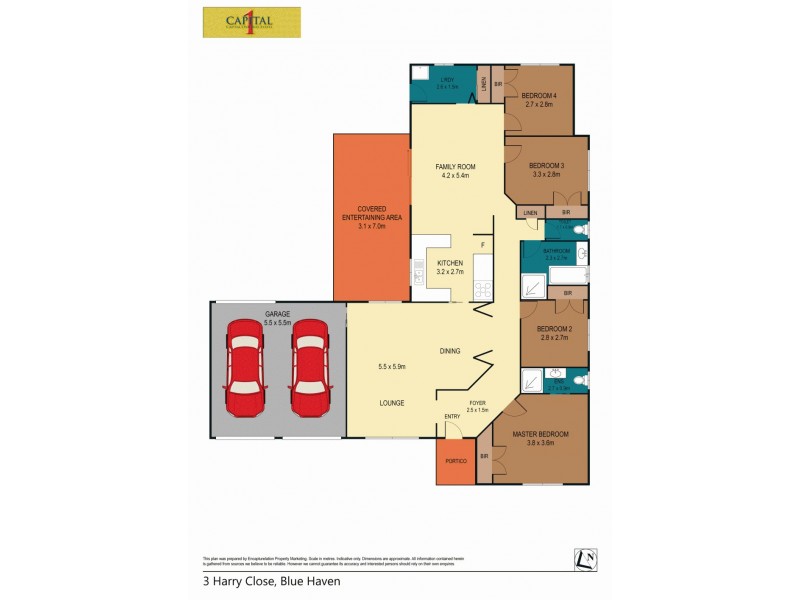 3 Harry Close, Blue Haven NSW 2262 Floorplan