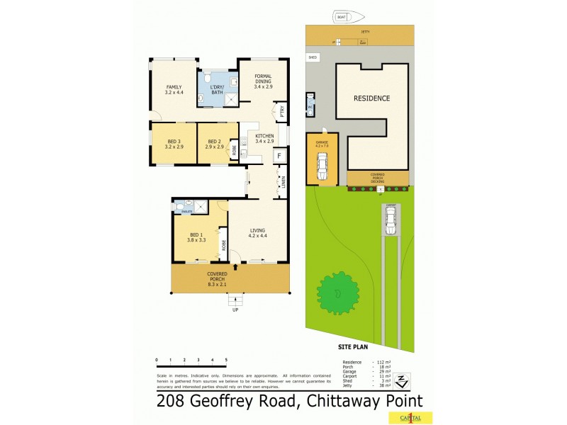 208 Geoffrey Rd, Chittaway Point NSW 2261 Floorplan