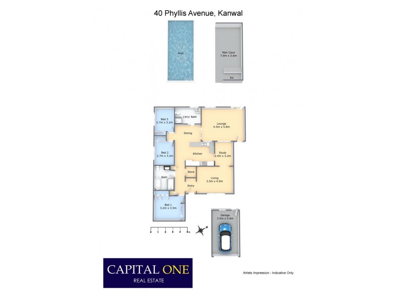 40 Phyllis Avenue, Kanwal NSW 2259 Floorplan