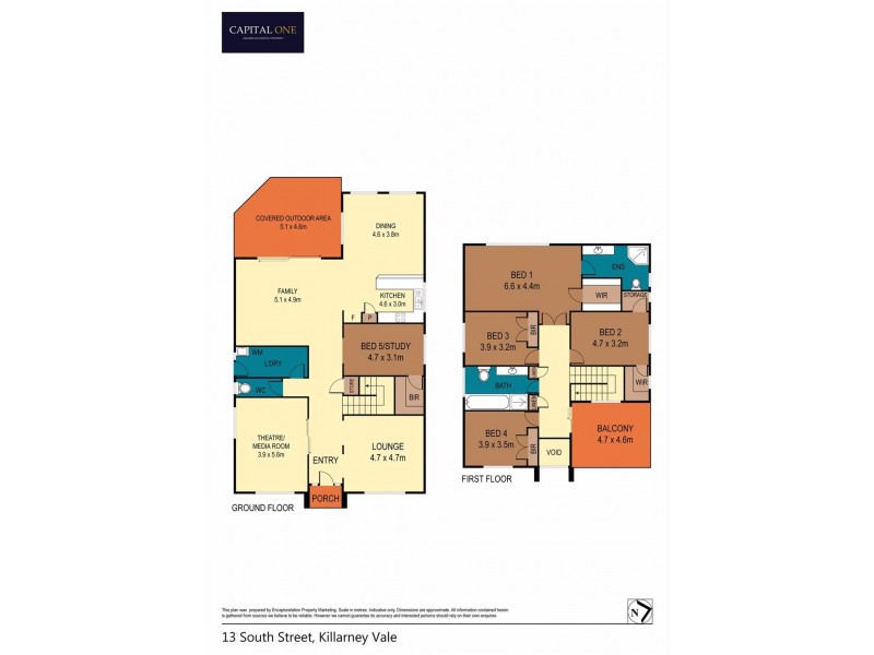 13 South Street, Killarney Vale NSW 2261 Floorplan