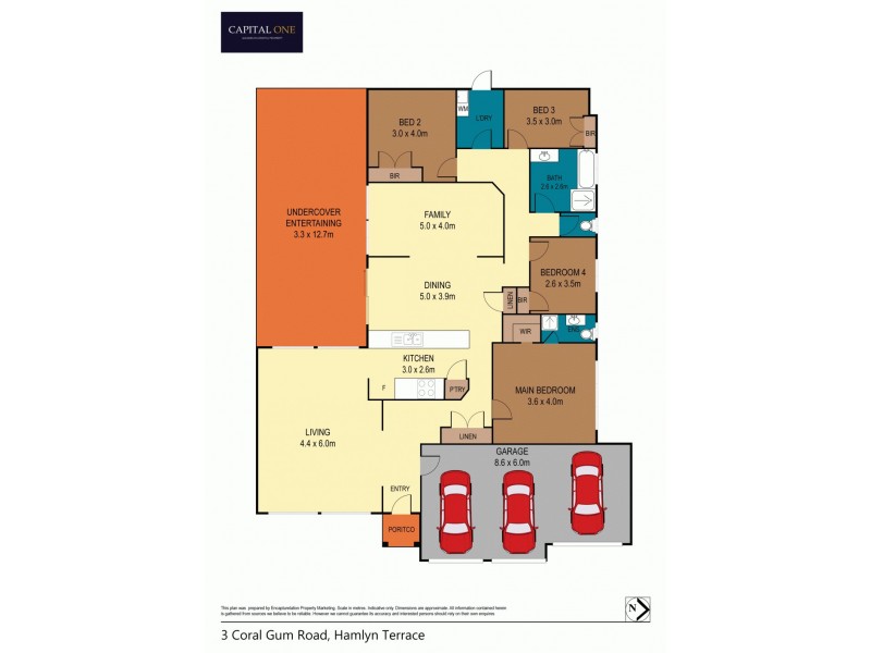 3 Coral Gum Road, Hamlyn Terrace NSW 2259 Floorplan
