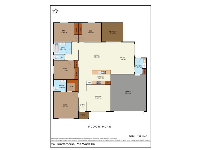 24 Quarterhorse Parade, Wadalba NSW 2259 Floorplan
