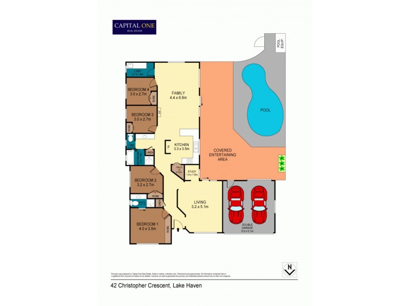 42 Christopher Crescent, Lake Haven NSW 2263 Floorplan