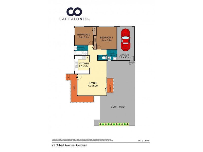 21 Gilbert Avenue, Gorokan NSW 2263 Floorplan