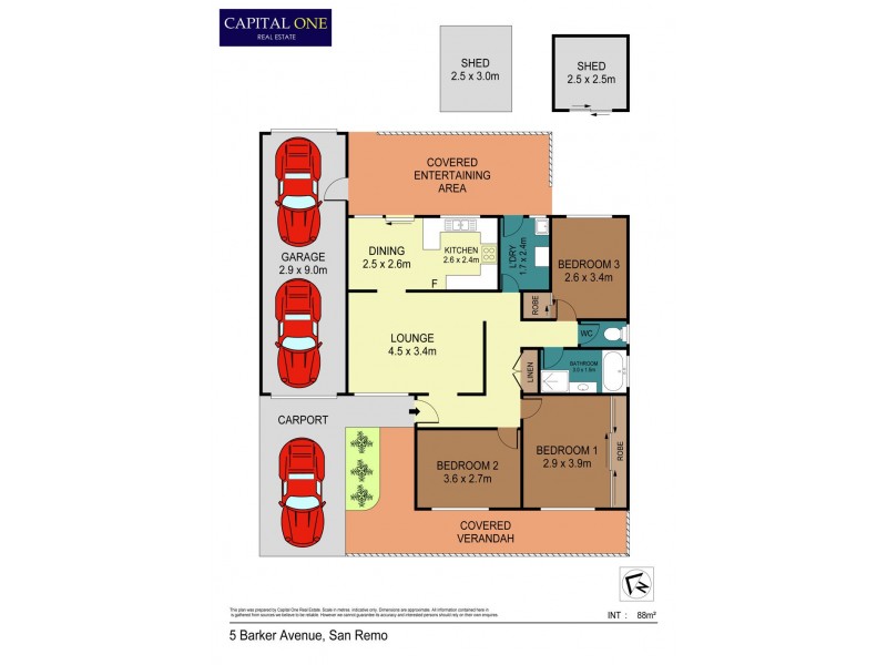 5 Barker Avenue, San Remo NSW 2262 Floorplan