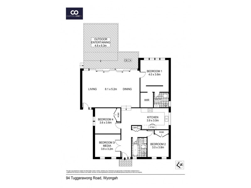 94 Tuggerawong Road, Wyongah NSW 2259 Floorplan