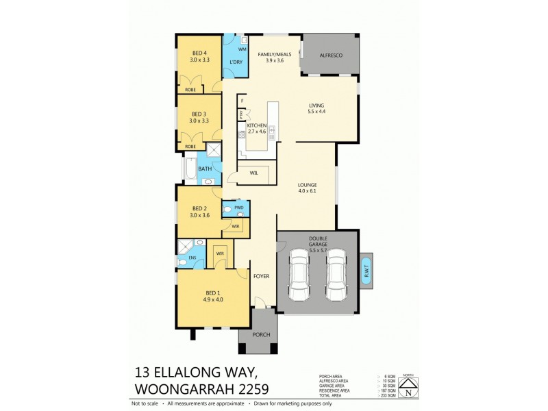 13 Ellalong Way, Woongarrah NSW 2259 Floorplan