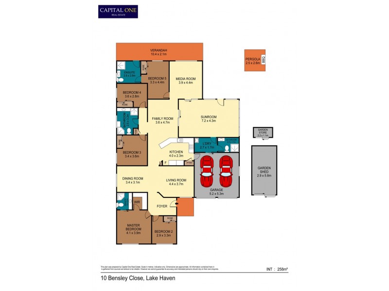 10 Bensley Close, Lake Haven NSW 2263 Floorplan