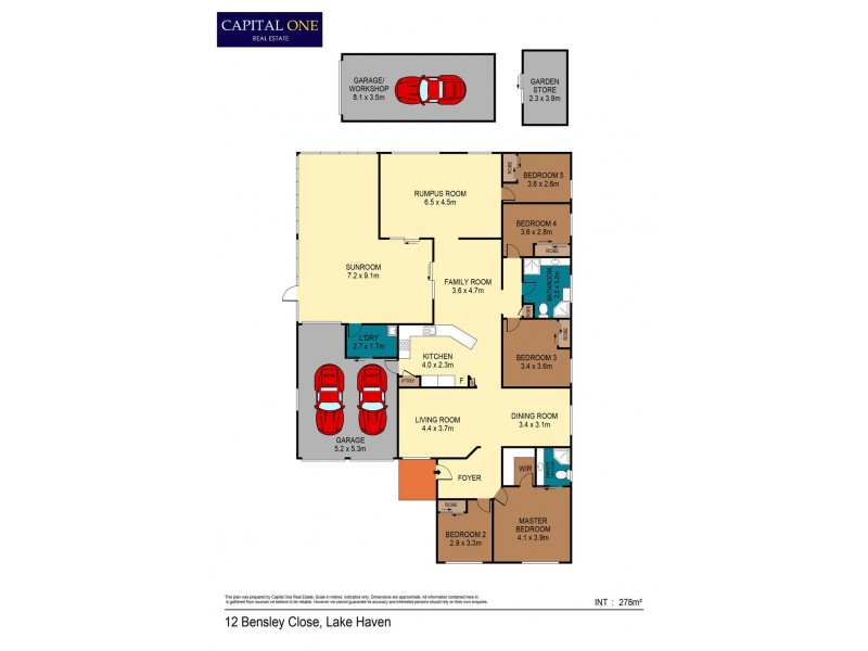 12 Bensley Close, Lake Haven NSW 2263 Floorplan