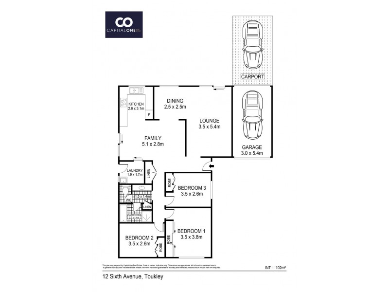 12 Sixth Avenue, Toukley NSW 2263 Floorplan