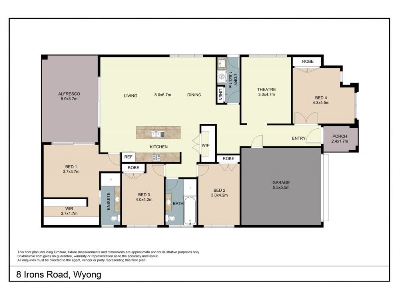 8 Irons Rd, Wyong NSW 2259 Floorplan