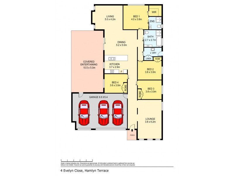 4 Evelyn Close, Hamlyn Terrace NSW 2259 Floorplan