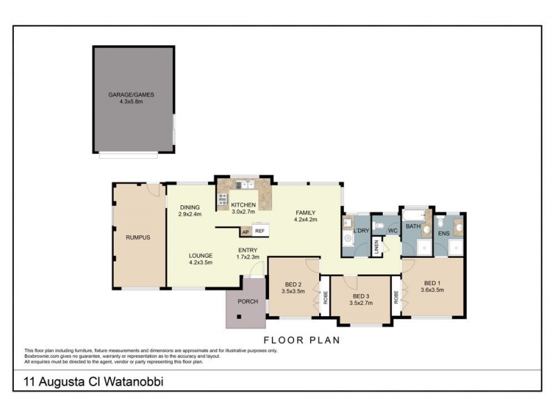 11 Augusta Close, Watanobbi NSW 2259 Floorplan