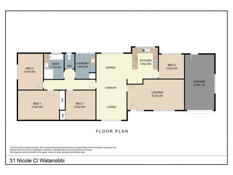 31 Nicole Close, Watanobbi NSW 2259 Floorplan