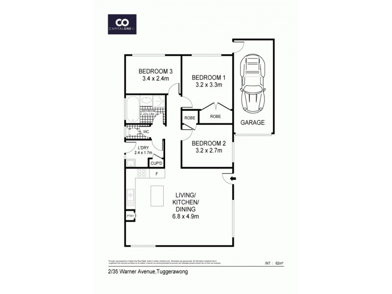 2/35 Warner Avenue, Tuggerawong NSW 2259 Floorplan