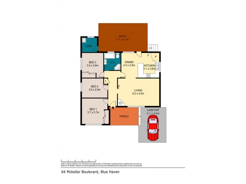 64 McKellar Boulevard, Blue Haven NSW 2262 Floorplan
