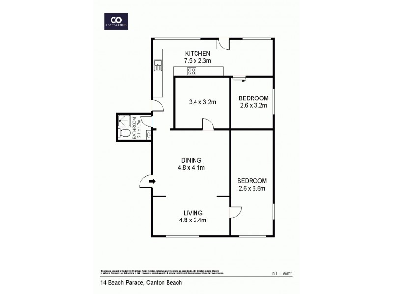 14 Beach Parade, Canton Beach NSW 2263 Floorplan