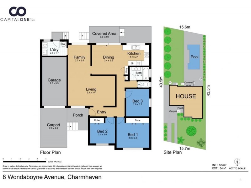 8 Wondaboyne Avenue, Charmhaven NSW 2263 Floorplan