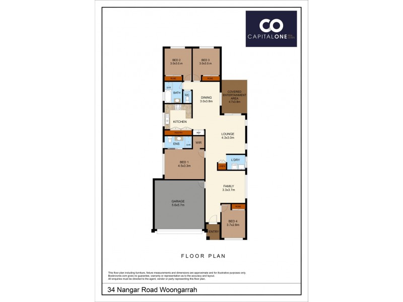 34 Nangar Street, Woongarrah NSW 2259 Floorplan