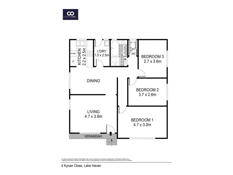 4 Kynan Close, Lake Haven NSW 2263 Floorplan