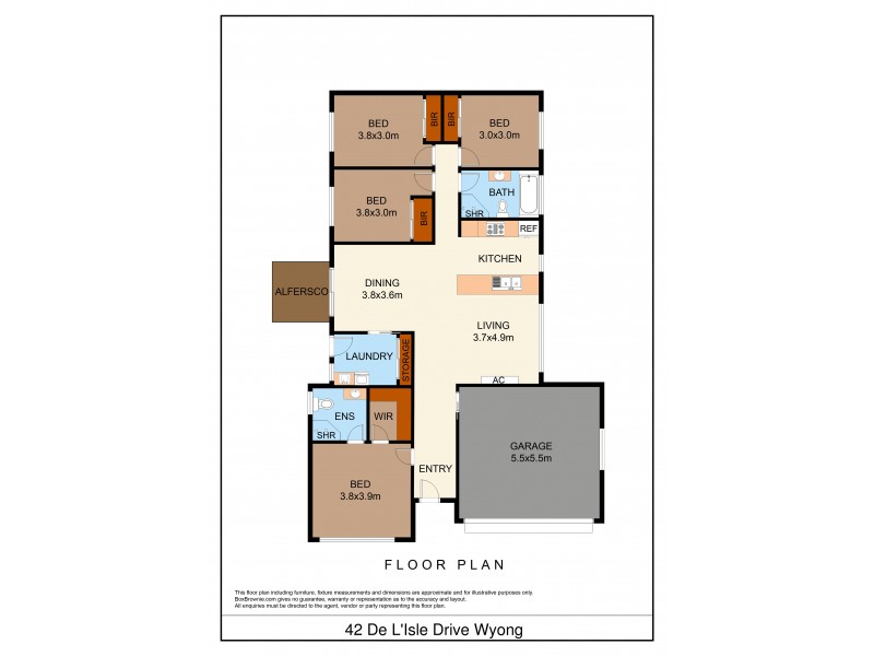 42 De L’Isle Drive, Wyong NSW 2259 Floorplan