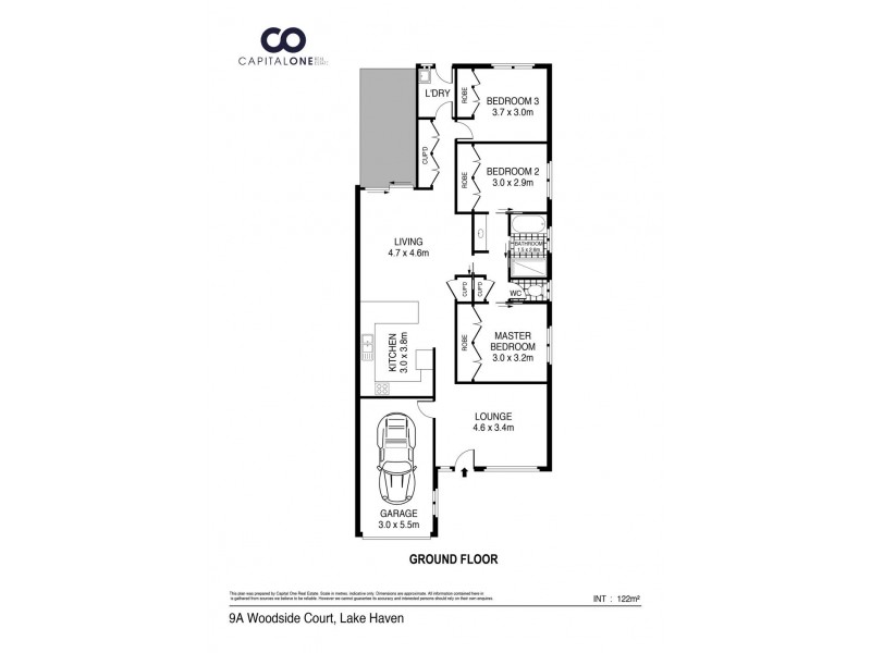 9a Woodside Court, Lake Haven NSW 2263 Floorplan
