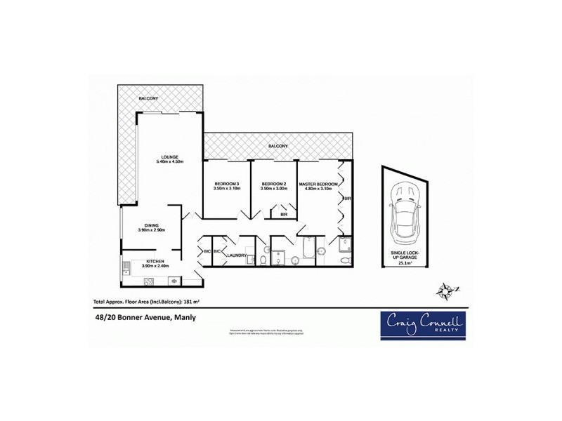 48/20 Bonner Avenue, Manly NSW 2095 Floorplan