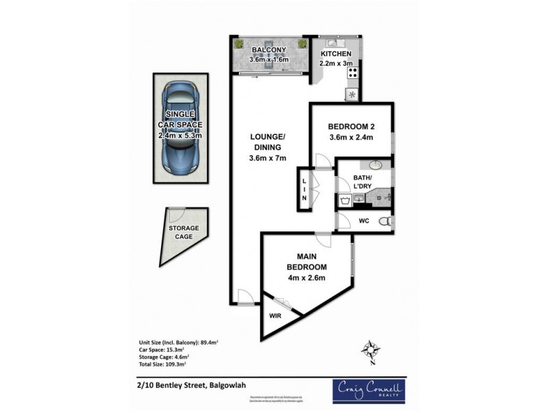2/10 Bentley Street, Balgowlah NSW 2093 Floorplan