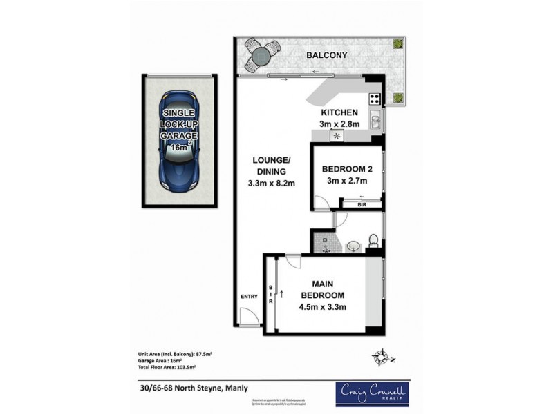 30/66 North Steyne, Manly NSW 2095 Floorplan