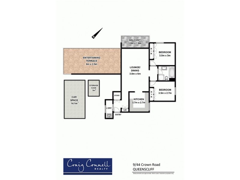 9/44 Crown Road, Queenscliff NSW 2096 Floorplan