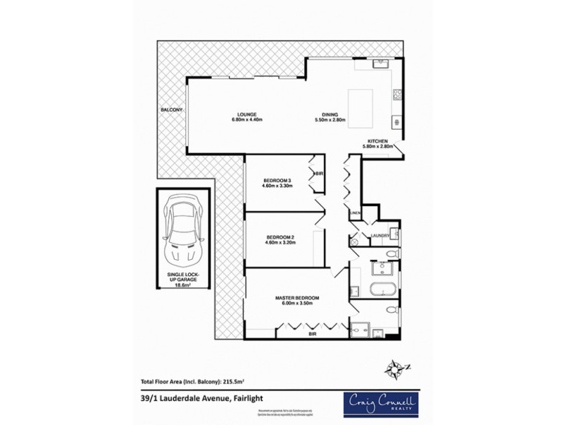 39/1 Lauderdale Avenue, Fairlight NSW 2094 Floorplan