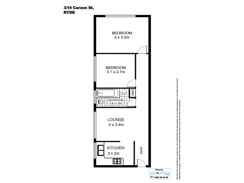 3/14 Curzon Street, Ryde NSW 2112