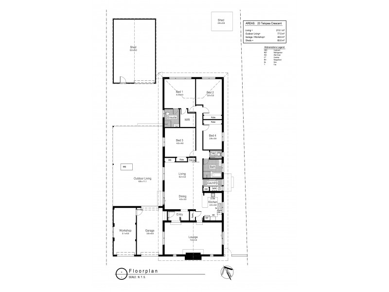 23 Telopea Crescent, Lake Albert NSW 2650 Floorplan