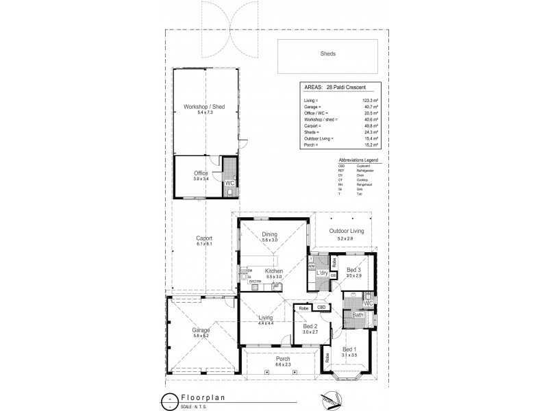 28 Paldi Crescent, Glenfield Park NSW 2650 Floorplan