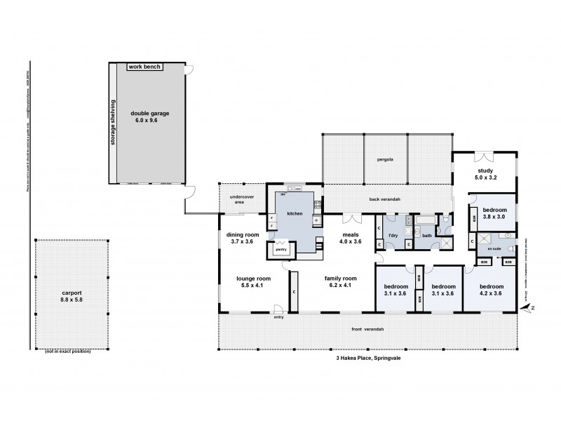 3 Hakea Place, Springvale NSW 2650 Floorplan