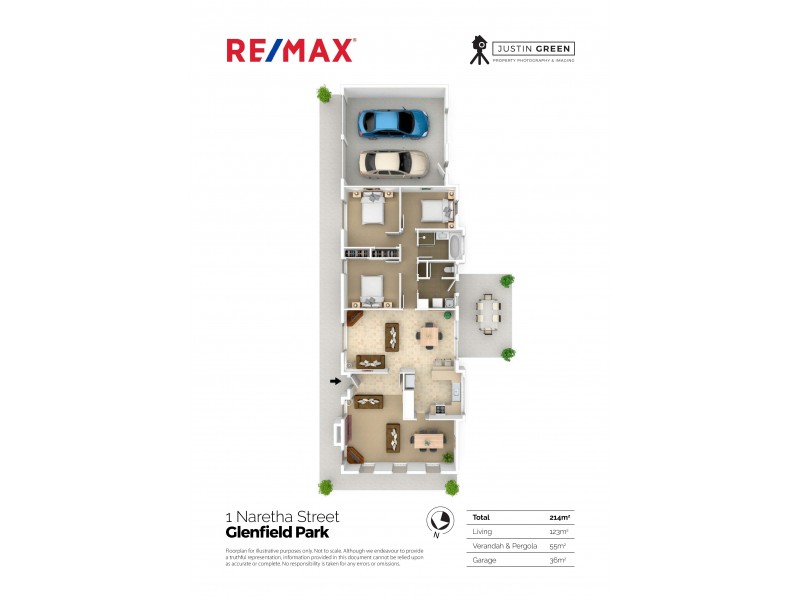1 Naretha Street, Glenfield Park NSW 2650 Floorplan
