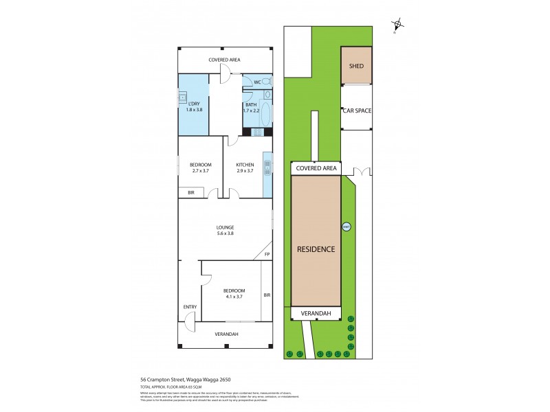 56 Crampton Street, Wagga Wagga NSW 2650 Floorplan