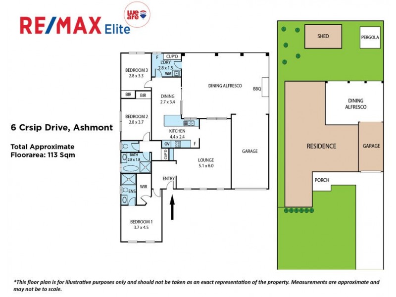 6 Crisp Drive, Ashmont NSW 2650 Floorplan