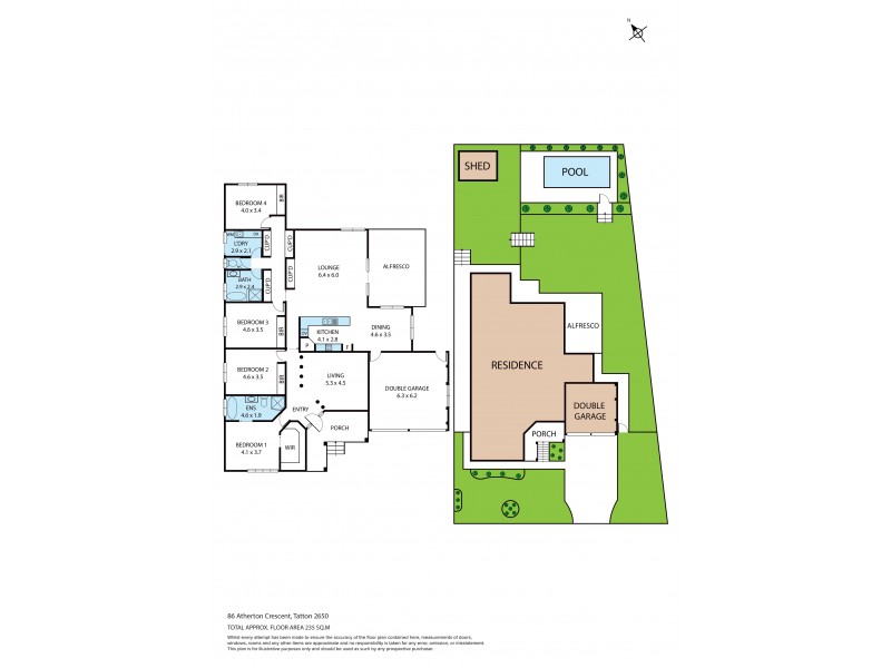 86 Atherton Crescent, Tatton NSW 2650 Floorplan