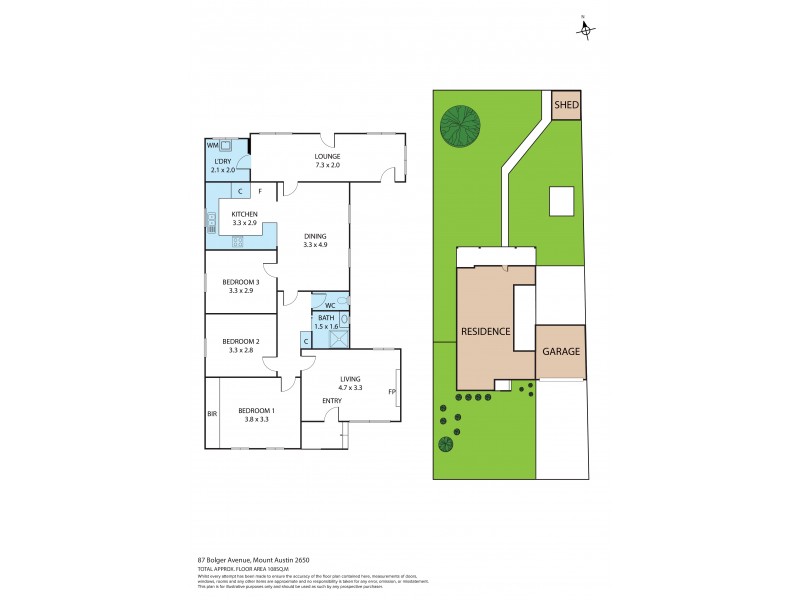 87 Bolger Avenue, Mount Austin NSW 2650 Floorplan