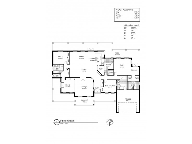 9 Burgan Drive, Springvale NSW 2650 Floorplan