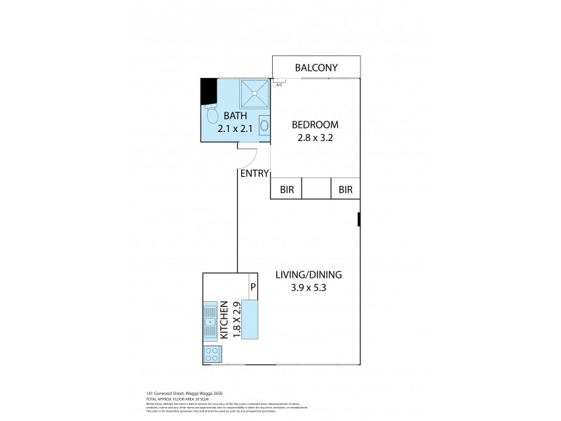 5/141 Gurwood Street, Wagga Wagga NSW 2650 Floorplan