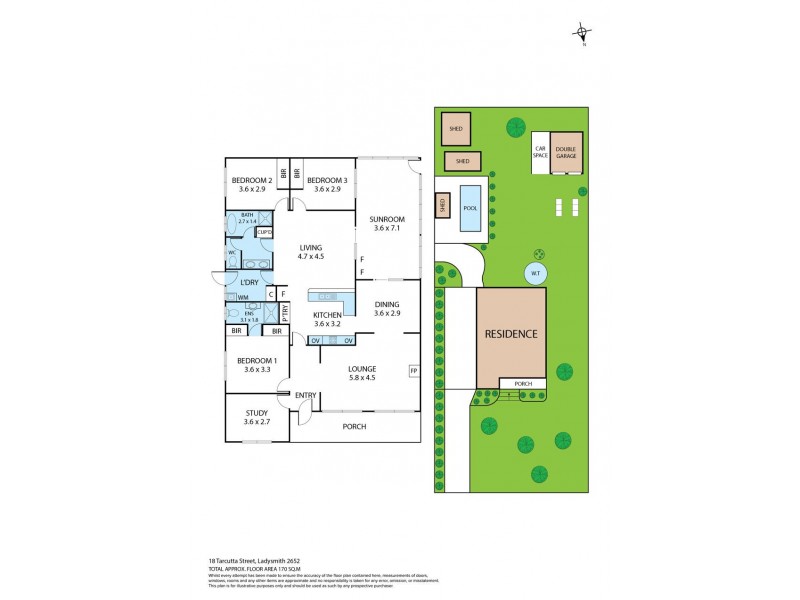 18 Tarcutta Street, Ladysmith NSW 2652 Floorplan