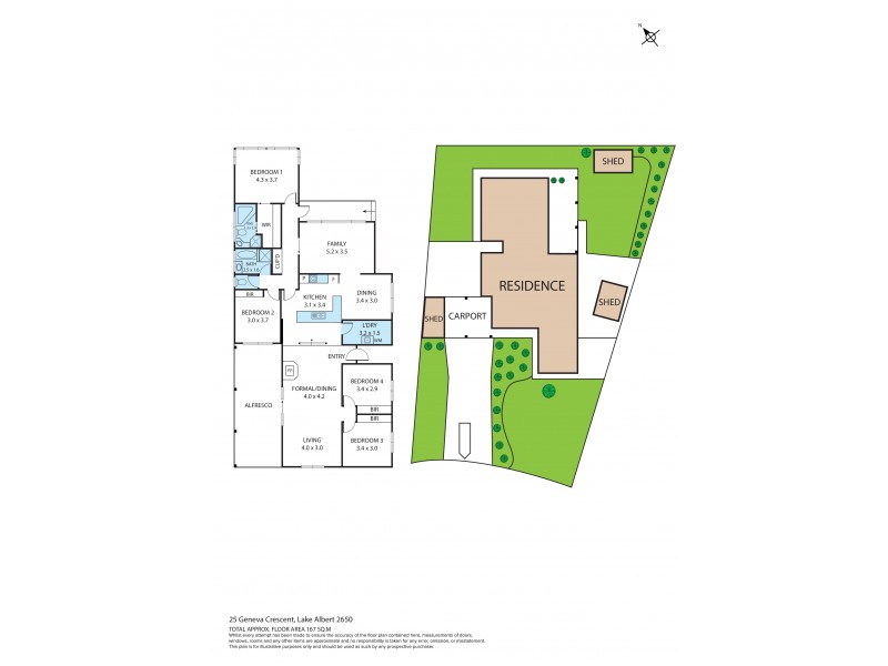 25 Geneva Crescent, Lake Albert NSW 2650 Floorplan