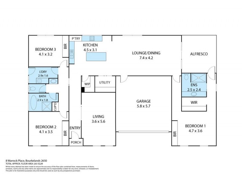 8 Warrock Place, Bourkelands NSW 2650 Floorplan
