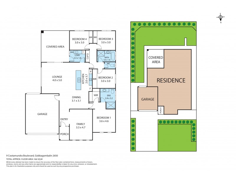 9 Cootamundra Boulevard, Gobbagombalin NSW 2650 Floorplan