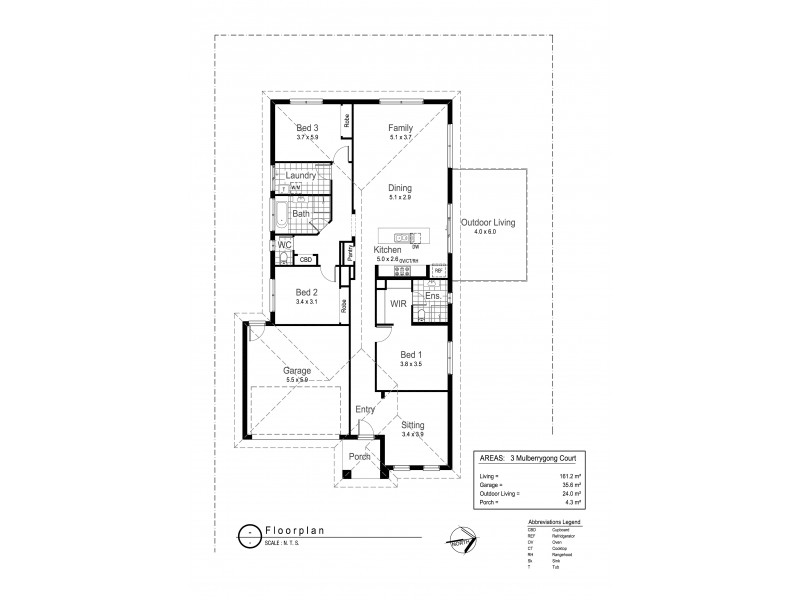 3 Mulberrygong Court, Gobbagombalin NSW 2650 Floorplan